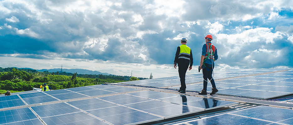 Custom solar system design and installation services creating efficient renewable energy solutions for commercial properties.